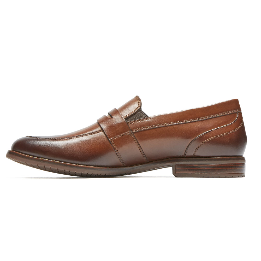 Mocassins Rockport Homem Marrom - Style Purpose 3 Double Gore Penny - 48029IEHU